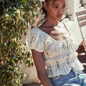 DOEN Adie Top in Painted Bouquet NWT